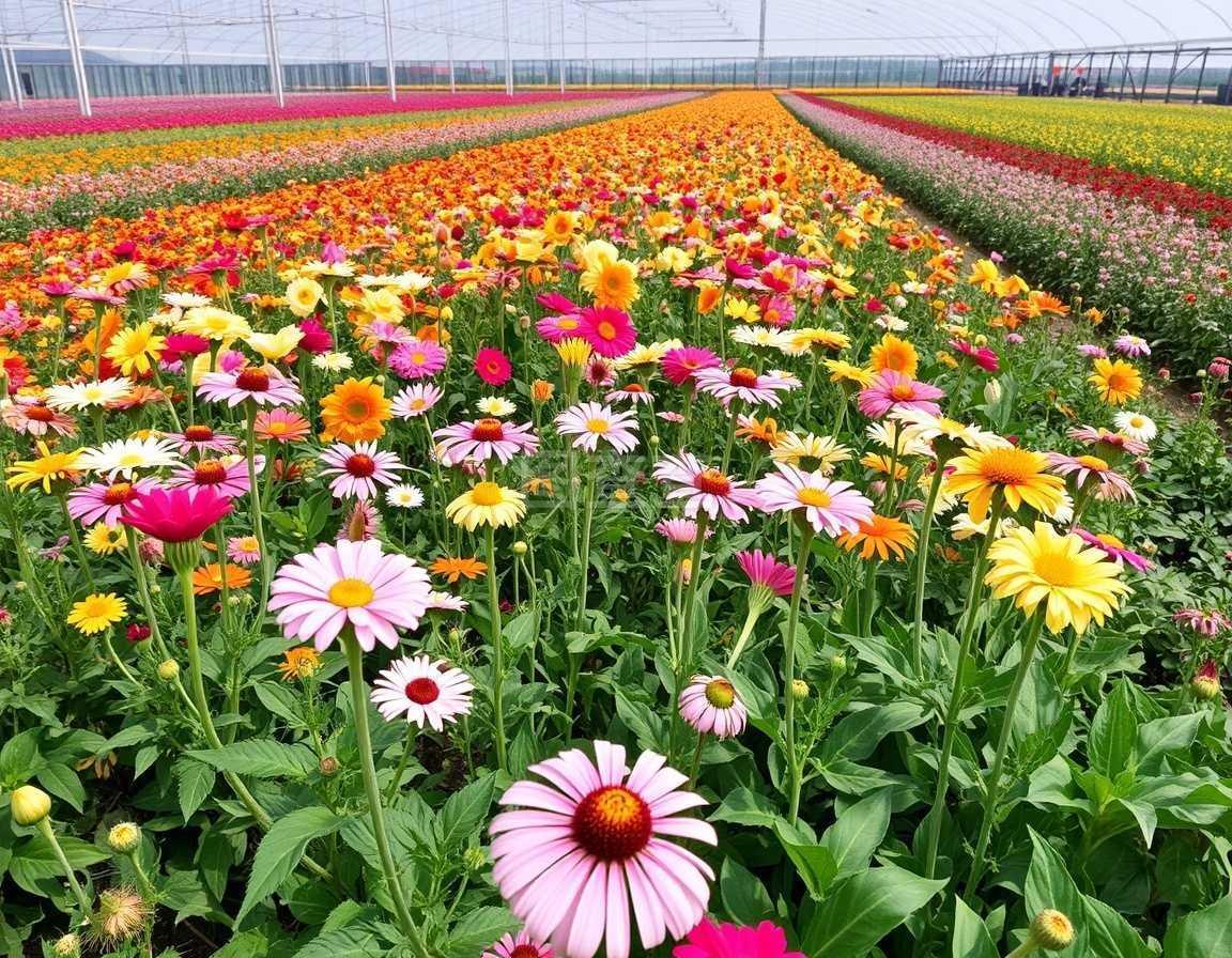 花卉种植园的美丽与实用